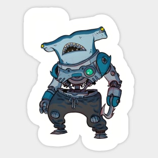 moreau-bot hammer head Sticker